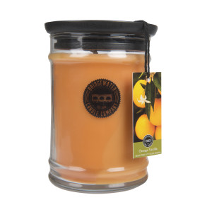 - Duftkerze im Glas - Orange Vanilla groß - 524g/145 Std. Brenndauer
