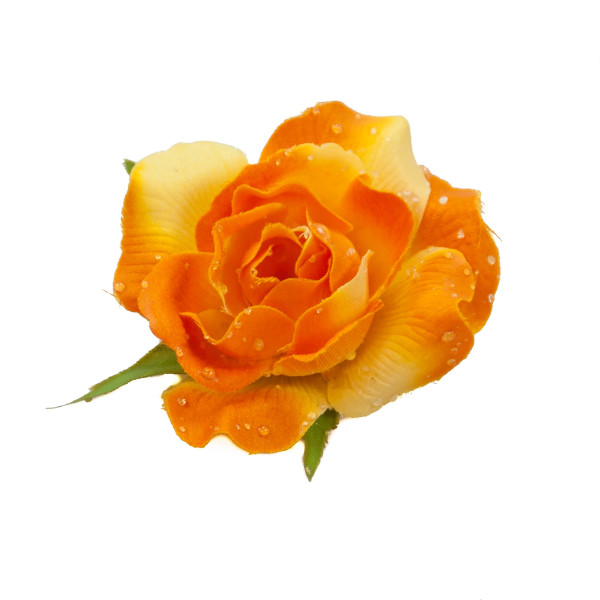 Dekorationsblüte Rose orange Ø ca.6cm