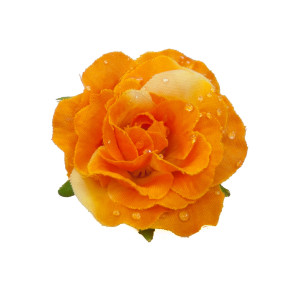 Dekorationsblüte Rose orange Ø ca.4cm