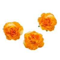 Dekorationsblüte Rose orange Ø ca.4cm