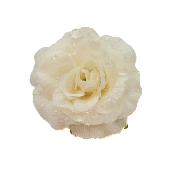 Dekorationsblüte Rose creme/weiß Ø ca.4cm