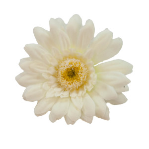 Dekorationsblüte Gerbera weiß Ø ca.6cm
