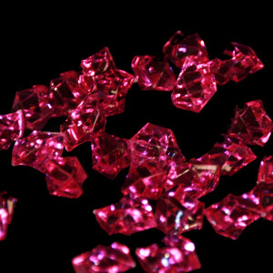 Dekosteine-Acrylsteine pink glänzend ca. 25mm x 20mm...