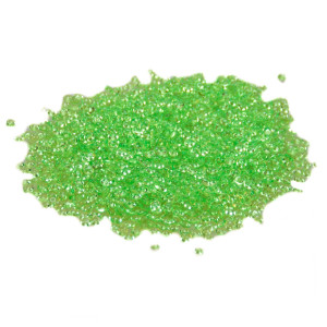 Dekosteine-Tautropfen grün glänzend ca.Ø 4mm x 5mm pro Tropfen ca.3000 Tropfen. Als Streudeko oder Bastelgranulat
