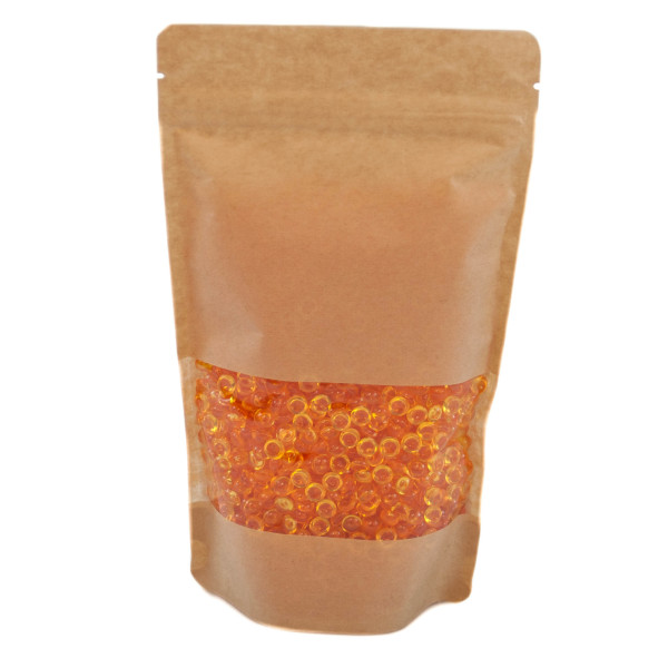 Dekosteine-Tautropfen orange glänzend ca.Ø 4mm x 5mm pro Tropfen ca.3000 Tropfen. Als Streudeko oder Bastelgranulat