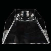 Eckige Glas-Schale Teelicht H.7,5cm Länge x Breite 20cm. Flache Dekoschale eckig mit Dekorations Set Rose hellgelb