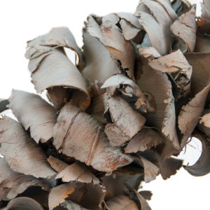 Naturkranz Deko-Kranz groß Ø 40cm in dunkelgrau, gefertigt aus Palmblatt-Früchten