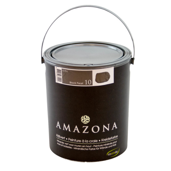 Amazona Kreidefarbe Black Pearl Dunkelgrau 0,75 l für Shabby Chic